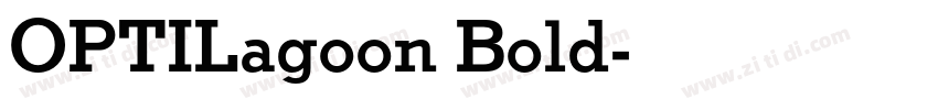 OPTILagoon Bold字体转换